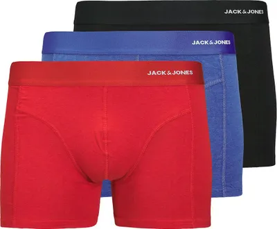 Produktbild von Jack & Jones 12281998_2161_1205265_L, Unterhosen, Kofferraum, Erwachsener, Männlich, Rot, Schwarz, L