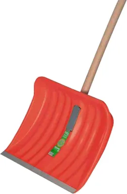 Produktbild von FREUND Kunststoff Schneeschieber 50cm mit Aluminium-Profilkante und Klemmfix-Stiel – rippenverstärkt, kältebeständig bis -20°C