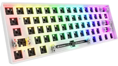 Obrázok produktu pre Sharkoon SKILLER SGK50 S4, 60%, Kábel, USB, QWERTY, RGB LED, Biela