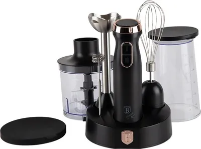Zdjęcie produktu dla Blender ręczny BERLINGERHAUS z akcesoriami 6 elementów Black Rose Collection BH-9561