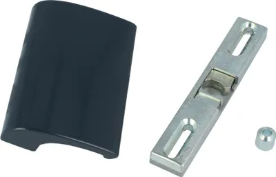 Produktbild von Deluxe Balkontür-Set Aluminium Ziehgriff Universalschnäpper Hülse Terrassentürgriff Anthrazit - RAL7016