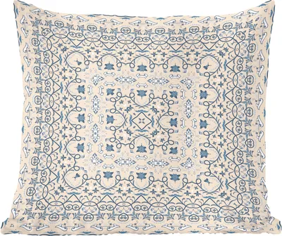 Produktbild von MuchoWow® Zierkissen Sofakissen Wohnzimmer Dekokissen 40x40 cm Perserteppich - Teppich - Muster - Blau - Foto Kissen - Schlafzimmer Dekoration