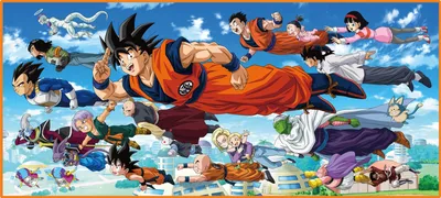 Zdjęcie produktu dla Podkładka na biurko Dragon Ball Z XXL Przyjaciele Goku