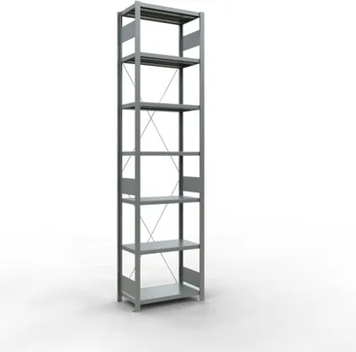 Produktbild von Schulte Fachbodenregal MULTIplus250 Stecksystem | Grundregal | HxBxT 300x75x40cm | 7 Ebenen | Fachlast 250kg | Verzinkt