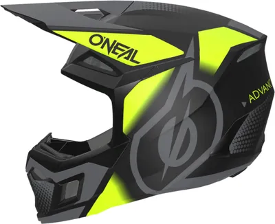 Produktbild von Oneal 3SRS Vision Motocross Helm, schwarz/neon-gelb, M (57/58)