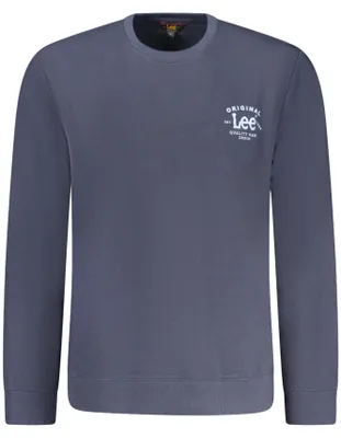 Produktbild von Herren-Sweatshirt Blau: Langarm, Rundhals, Regular Fit, Angeraut