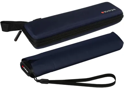 Produktbild von Knirps Taschenschirm US.050 Ultra Light Slim Manual im Etui - Navy – Very-navy - Eva Etui