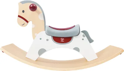 Imagen del producto de HAPE - Caballo balancín de madera 2 en 1 - 70 x 30 x 41,8 cm - A partir de 12 meses