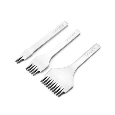 Produktbild von Weißer Stahl 2/5/10 Punschkupplungs -Werkzeug -Schnürstich -Meißel für Lederhandwerk (3,85 mm)