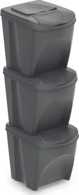 Obrázek produktu pro Odpadkový koš Prosperplast SORTIBOX 3 x 25 l šedý