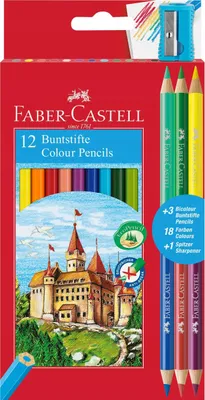 Immagine prodotto di Faber-Castell 110312 Matite colorate ECO + 3 Bicolore assortite