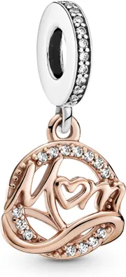 Produktbild von Pandora Charm Damen 789374C01 Silber/14k rosé gold Mom