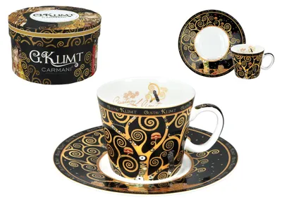 Obrázok produktu pre Šálka espressa – G. Klimt, Strom života (CARMANI), Obrázok generovaný UI