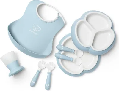 Produktbild von BABYBJÖRN Geschirrset 8 Teilig Pastellblau