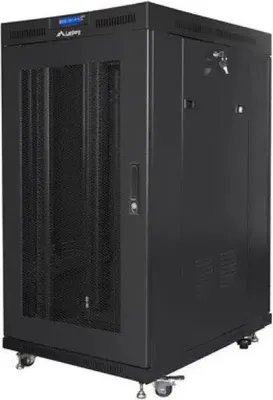 Produktbild von Lanberg FF01-8022-23BL Rackschrank 22U Freistehendes Rack Schwarz