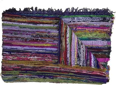 Immagine prodotto di Tappeto decorativo patchwork blu 150x90 cm Multicolore