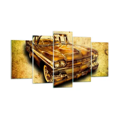Produktbild von Bilder auf glas - Auto klassisch Limousine Geschwindigkeit - 160x85cm - Glasbilder - Wandbilder - Kunstdruck - Wanddekoration aus Glas - Glas Bilder - Wandbild auf Glas - GEA160x85-0526