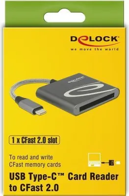 Immagine prodotto di DELOCK USB Type-C Card Reader für CFast 2.0 Speicherkarten