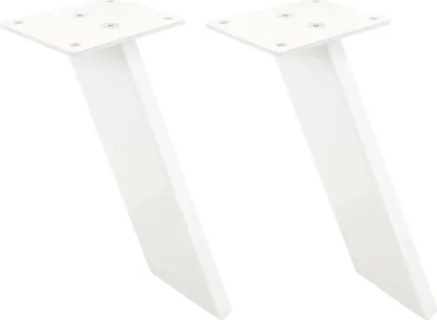 Produktbild von Natural Goods Berlin Barkonsole SCHRÄG, Tresenfuß, Konsole für Theken, Aufsatzstütze, Weiß, 2 Stück