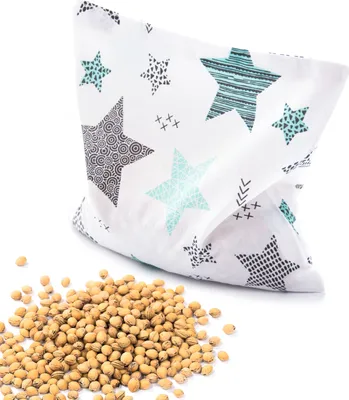 Produktbild von Amilian Kirschkernkissen ca. 22x22cm Wärmekissen Kirschkern Sack Wärmekompresse für Kinder Erwachsene ideal als Massagekissen Kältekissen