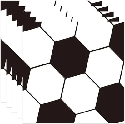Produktbild von 80 Stück Fussball Servietten Geburtstag, 33x33cm Tischdeko Geburtstag Servietten, Fußball Servietten Kindergeburtstag für Junge Mädchen Geburtstag Party Deko