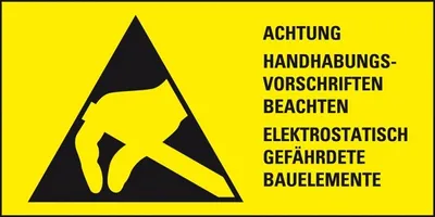 Produktbild von Dreifke® Aufkleber I Warnschild Achtung Handhabungsvorschriften beachten ...,...
