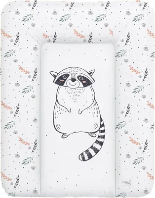 Produktbild von Ceba Baby Wickelauflage 50x70 weiche Wickelunterlage Baby Wickeltischauflage Abwaschbar - Raccoon