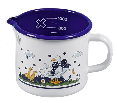 Immagine prodotto di KARL KRÜGER bricco per latte Gänseglück con beccuccio 1,25 l Ø12cm smaltato