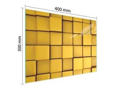 Produktbild von Schneidebrett Herdabdeckplatte Multiglasschneidplatte 40x30 cm Stück Gelb
