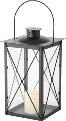 Produktbild von Boltze Laterne Farol Dekor für Innen-/Außenbereich, Eisen schwarz, 17x17x30 cm