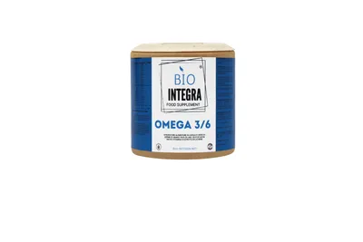 Produktbild von Omega - Omega 3-6 pflanzliches Nahrungsergänzungsmittel mit Leinöl Weizenkeimöl Sacha Inchi und Vitamin D3 aus Flechte 60 Kapseln