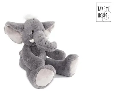 Zdjęcie produktu dla Słoń przytulanka szary - ok. 36 cm, słoń przytulanka, słoń pluszowy