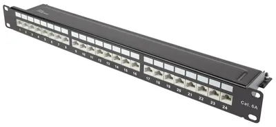 Obrázek produktu pro Alcasa GC-N0145, 10 Gigabit Ethernet, RJ45, Cat6a, 22/26, Černá, Ocel