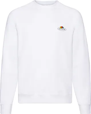 Produktbild von Fruit of the Loom Classic Raglan Sweat mit Vintage-Logo auf der Brust