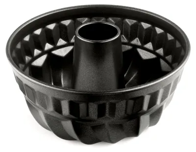 Produktbild von Gugelhupfform 22 cm, runde Kuchenform, antihaftbeschichtet, gleichmäßige Bräunung, schwarz