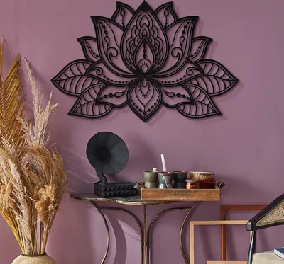 Immagine prodotto di Wallity, Etta- ATP1134, Nero, Altri complementi d'arredo, 68 x 44 cm, 100% acciaio (spessore: 1