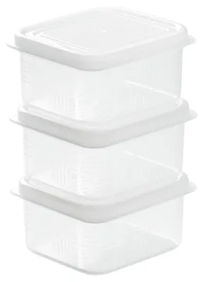 Zdjęcie produktu dla 3 sztuki pojemników do zamrażarki z pokrywkami do przechowywania żywności, pojemność 200 ml, pojemniki wielokrotnego użytku do przechowywania żywności, przygotowywania posiłków, przechowywania i zamrażania