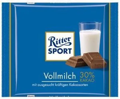 Produktbild von Ritter Sport Edel-Vollmilch Schokolade 100g 5 Tafeln