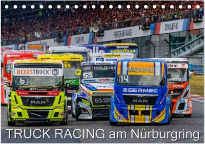 Produktbild von TRUCK RACING am Nürburgring (Tischkalender 2025 DIN A5 quer), CALVENDO Monatskalender