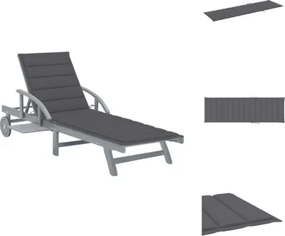 Produktbild von vidaXL Sonnenliege mit Auflage Akazie Massivholz - Sonnenliegen