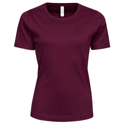 Produktbild von Tee Jays 580 | Ladies Interlock Damen T-Shirt - Farbe: Wine - Größe: XL