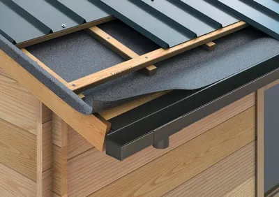 Produktbild von Sarei Piccolo Kastenrinne eckig Aluminium Anthrazitgrau RAL 7016 NW 70 mm L = 2000 mm