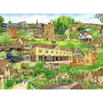 Obrázok produktu pre RAVENSBURGER Puzzle Útek do Cotswoldsu 500 dielikov