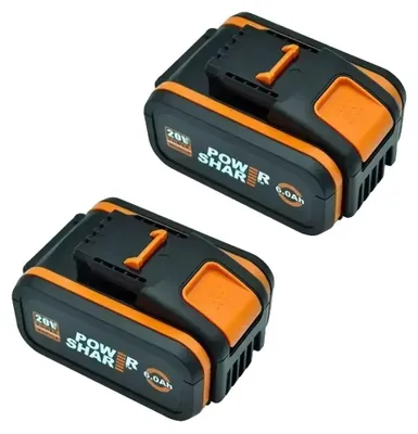 Obrázek produktu pro Baterie, 20V, kapacita 6000 mAh, Worx 6AhX2
