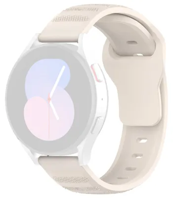 Obrázek produktu pro Techsuit – řemínek Watchband 20 mm (W050) pro Samsung Galaxy Watch 4/5/Active 2, Huawei Watch GT 3 (42 mm)/GT 3 Pro (43 mm) – béžový