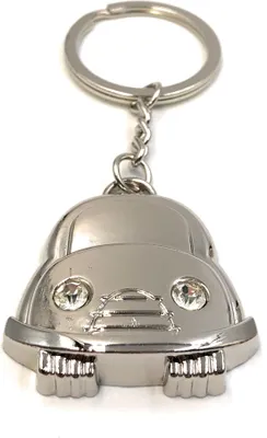 Image de Onwomania Porte-clés voiture avant de devant Argent Métal Pendentif Charm