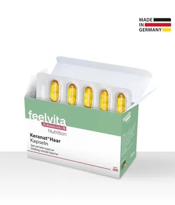 Produktbild von Genius Feelvita Nutrition Keranat® Haar Kapseln (90 Stück)