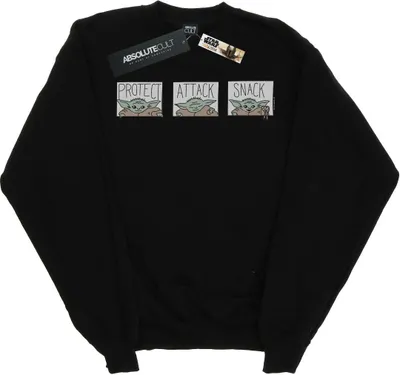Produktbild von Star Wars - "The Mandalorian The Child" Sweatshirt für Damen BI38874 (S) (Schwarz)