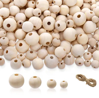 Image de Jeu de perles en bois comprenant 700 pièces de différentes tailles