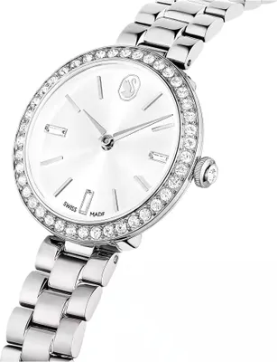 Produktbild von Swarovski Certa Uhr, Schweizer Produktion, Metallarmband, Silberfarben, Edelstahl CERTA:MB STS/WHT/STS 5672998